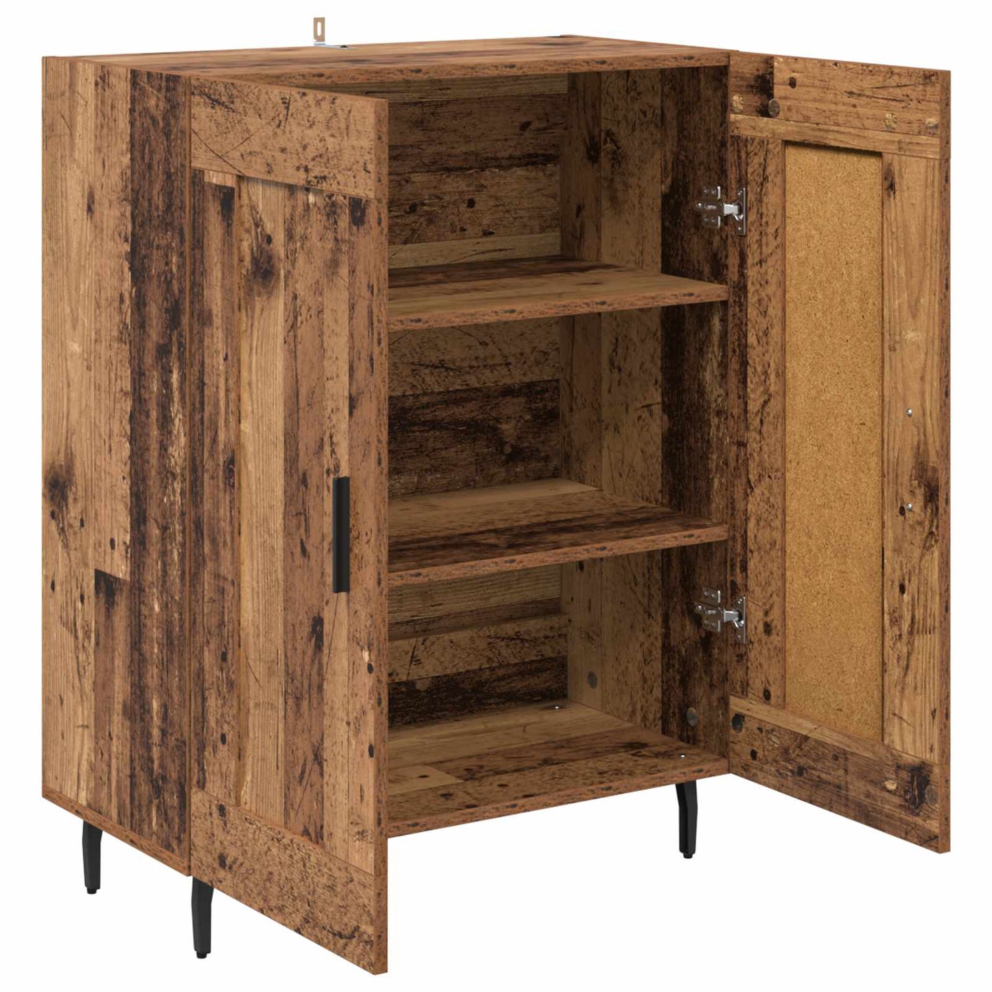 vidaXL Buffet en bois recyclé 69,5 x 34 x 90 cm Bois d'ingénierie et fer