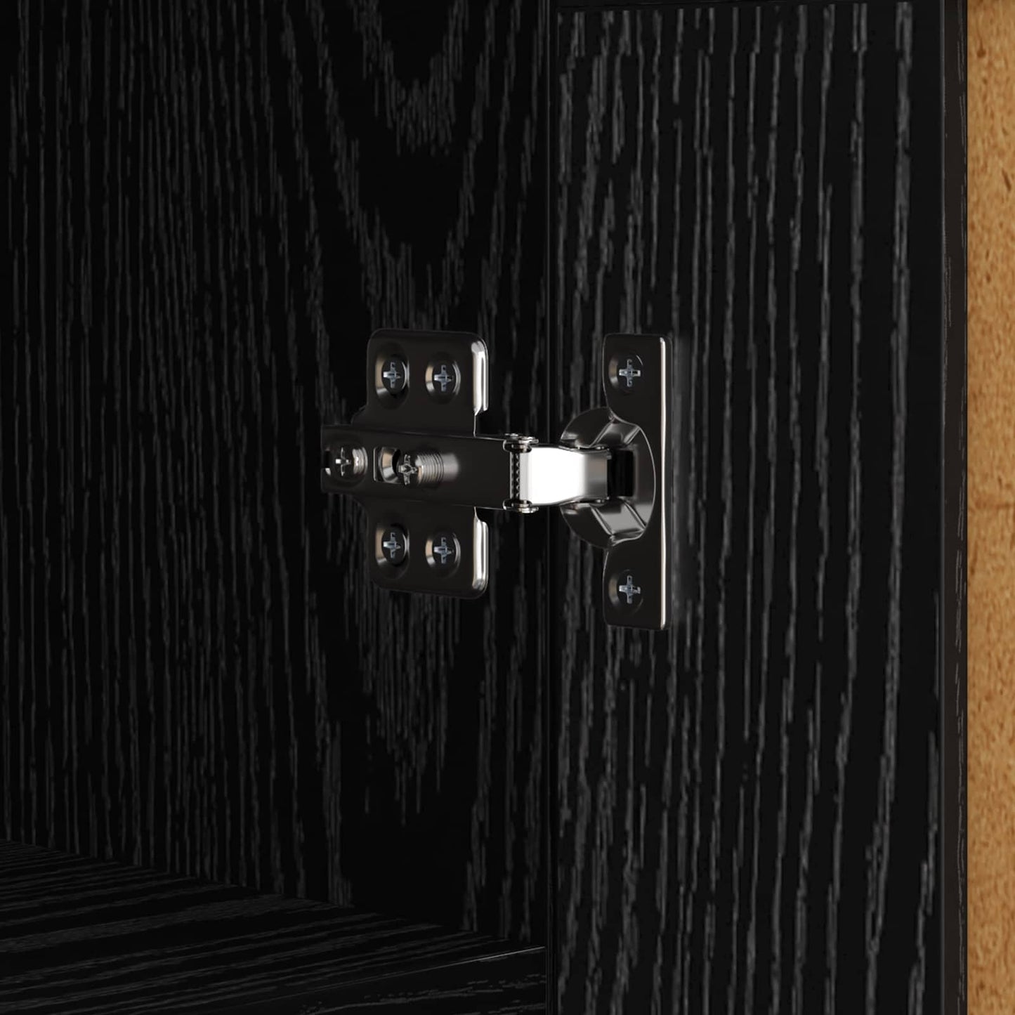 vidaXL Sideboard Schwarz Eichen-Optik 69,5 x 34 x 90 cm