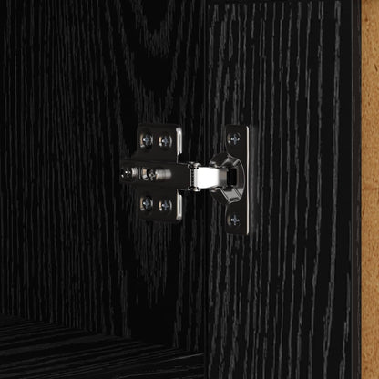 vidaXL Sideboard Schwarz Eichen-Optik 69,5 x 34 x 90 cm