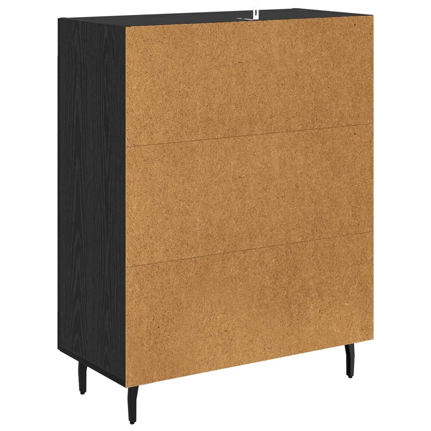 vidaXL Sideboard Schwarz Eichen-Optik 69,5 x 34 x 90 cm