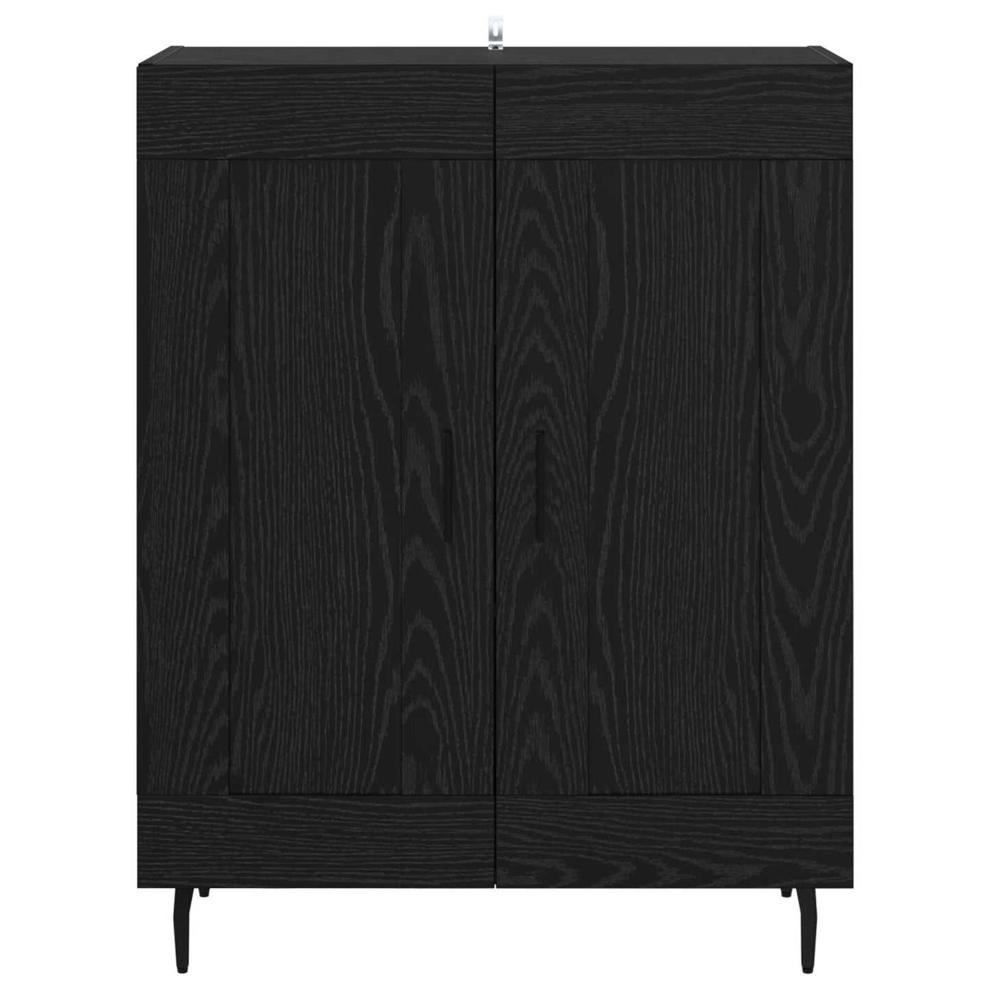 vidaXL Sideboard Schwarz Eichen-Optik 69,5 x 34 x 90 cm