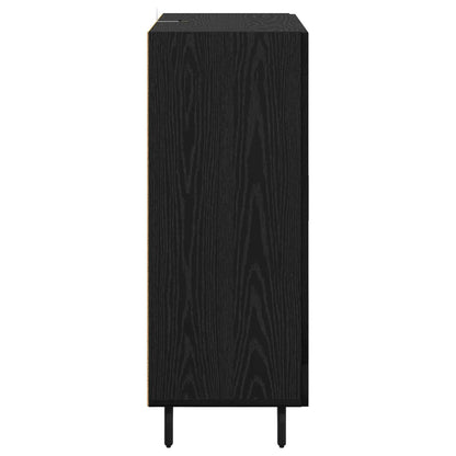 vidaXL Sideboard Schwarz Eichen-Optik 69,5 x 34 x 90 cm