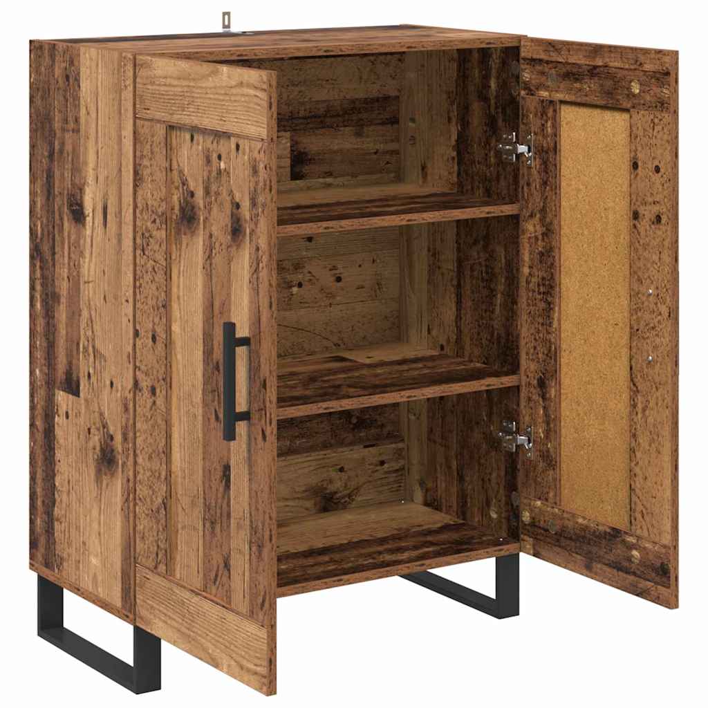 vidaXL Buffet en bois recyclé 69,5 x 34 x 90 cm Bois d'ingénierie et fer