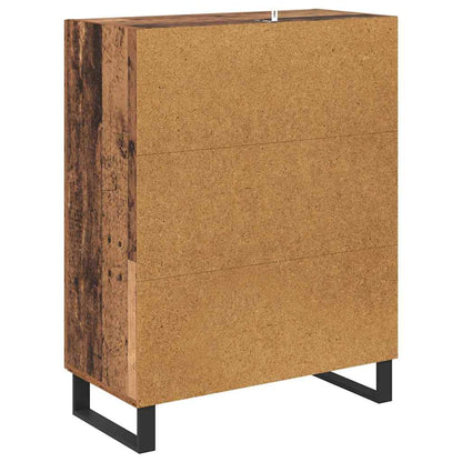 vidaXL Buffet en bois recyclé 69,5 x 34 x 90 cm Bois d'ingénierie et fer
