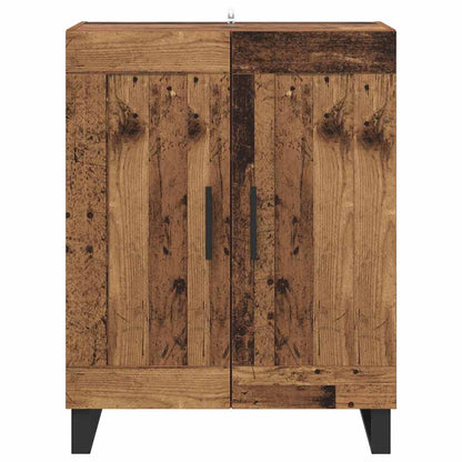 vidaXL Buffet en bois recyclé 69,5 x 34 x 90 cm Bois d'ingénierie et fer
