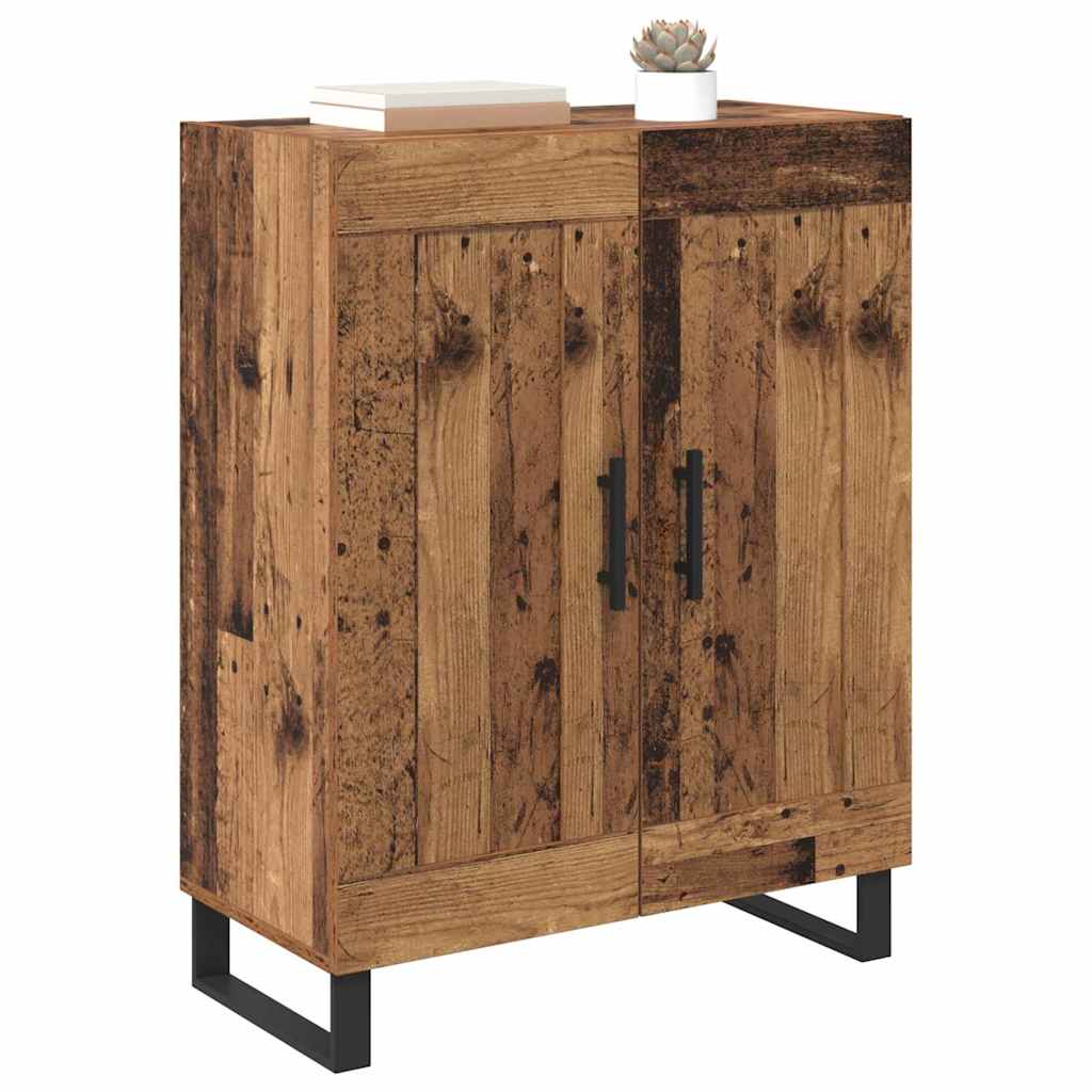 vidaXL Buffet en bois recyclé 69,5 x 34 x 90 cm Bois d'ingénierie et fer