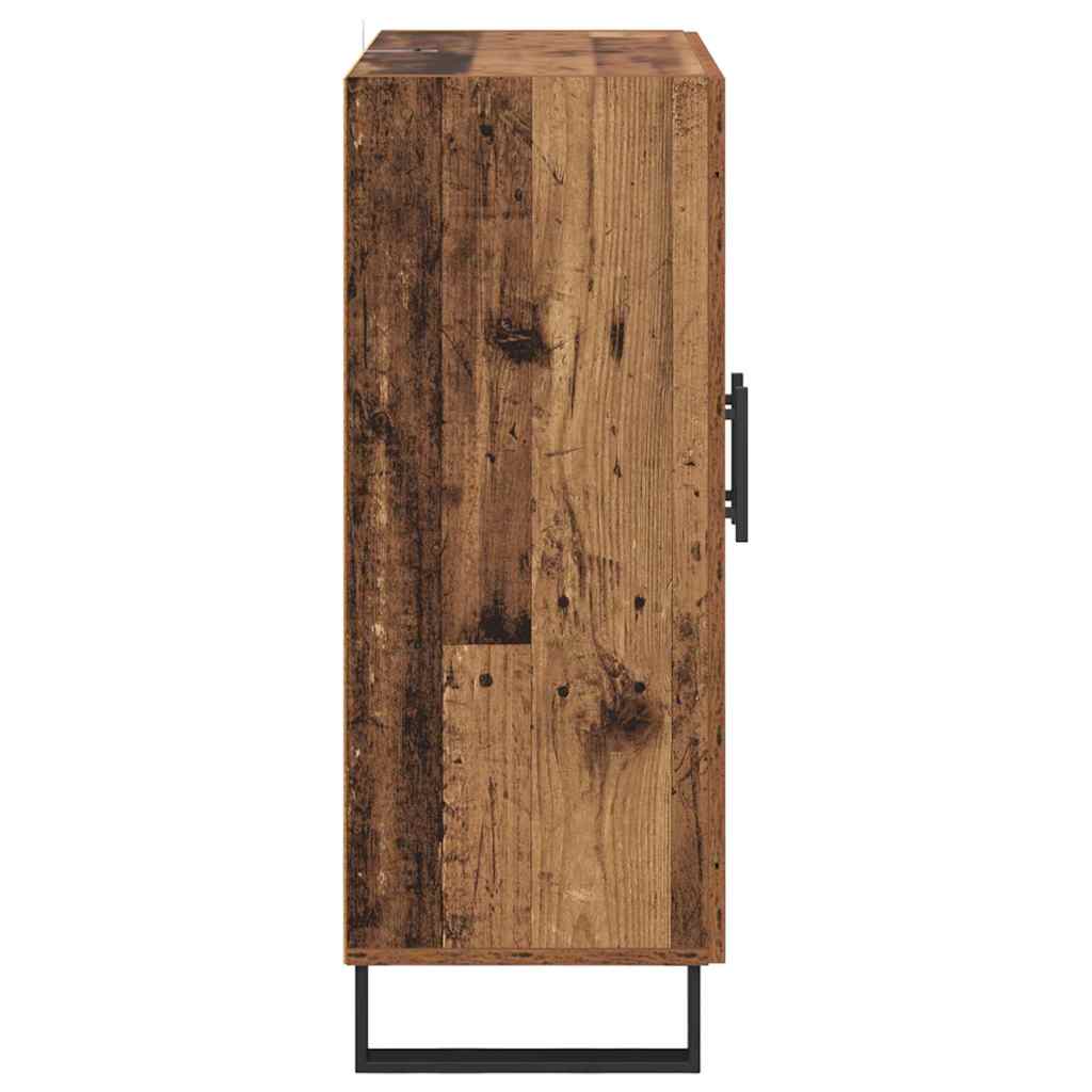 vidaXL Buffet en bois recyclé 69,5 x 34 x 90 cm Bois d'ingénierie et fer