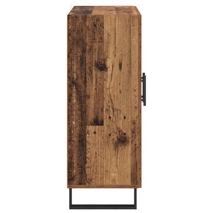 vidaXL Buffet en bois recyclé 69,5 x 34 x 90 cm Bois d'ingénierie et fer