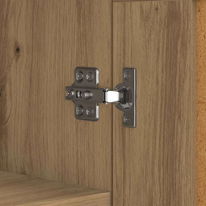 vidaXL Buffet chêne artisanal 69,5 x 34 x 90 cm bois d'ingénierie et fer