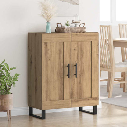 vidaXL Buffet chêne artisanal 69,5 x 34 x 90 cm bois d'ingénierie et fer