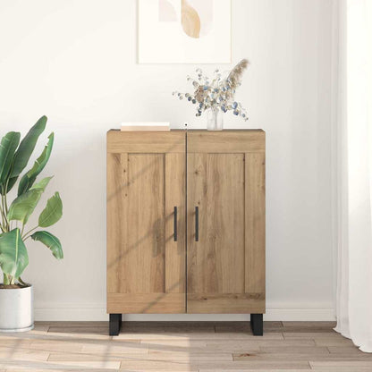 vidaXL Buffet chêne artisanal 69,5 x 34 x 90 cm bois d'ingénierie et fer
