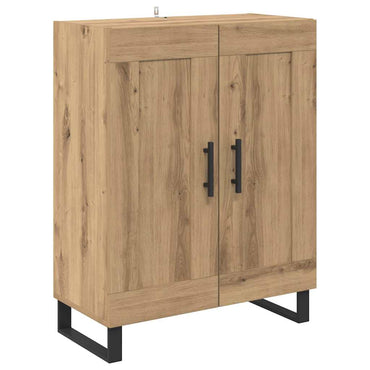 vidaXL Buffet chêne artisanal 69,5 x 34 x 90 cm bois d'ingénierie et fer