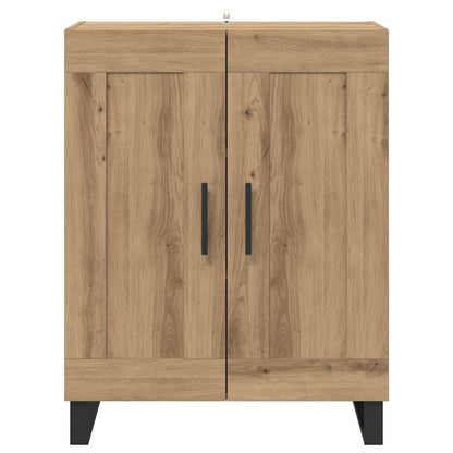 vidaXL Buffet chêne artisanal 69,5 x 34 x 90 cm bois d'ingénierie et fer