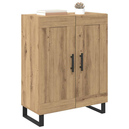 vidaXL Buffet chêne artisanal 69,5 x 34 x 90 cm bois d'ingénierie et fer
