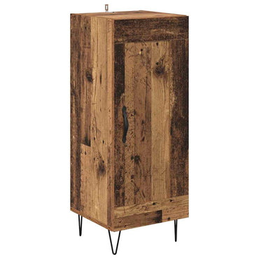vidaXL Sideboard Altholz 34,5 x 34 x 90 cm Verbundholz und Eisen