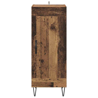 vidaXL Sideboard Altholz 34,5 x 34 x 90 cm Verbundholz und Eisen