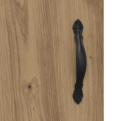 vidaXL Sideboard Artisan-Eiche 34,5 x 34 x 90 cm Verbundholz und Eisen