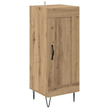 vidaXL Sideboard Artisan-Eiche 34,5 x 34 x 90 cm Verbundholz und Eisen