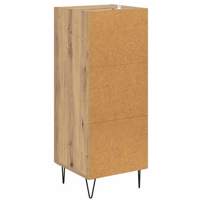 vidaXL Sideboard Artisan-Eiche 34,5 x 34 x 90 cm Verbundholz und Eisen