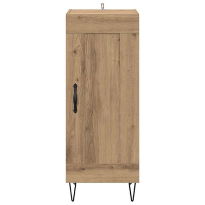 vidaXL Sideboard Artisan-Eiche 34,5 x 34 x 90 cm Verbundholz und Eisen