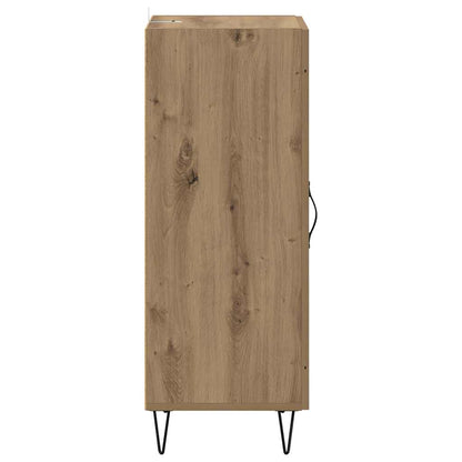 vidaXL Sideboard Artisan-Eiche 34,5 x 34 x 90 cm Verbundholz und Eisen