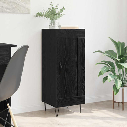 vidaXL Sideboard Schwarz Eichen-Optik 34,5 x 34 x 90 cm