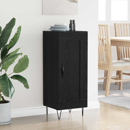 vidaXL Sideboard Schwarz Eichen-Optik 34,5 x 34 x 90 cm