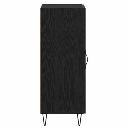 vidaXL Sideboard Schwarz Eichen-Optik 34,5 x 34 x 90 cm