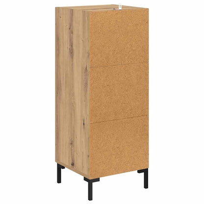 vidaXL Sideboard Olden Artisan-Eiche 34,5 x 34 x 90 cm