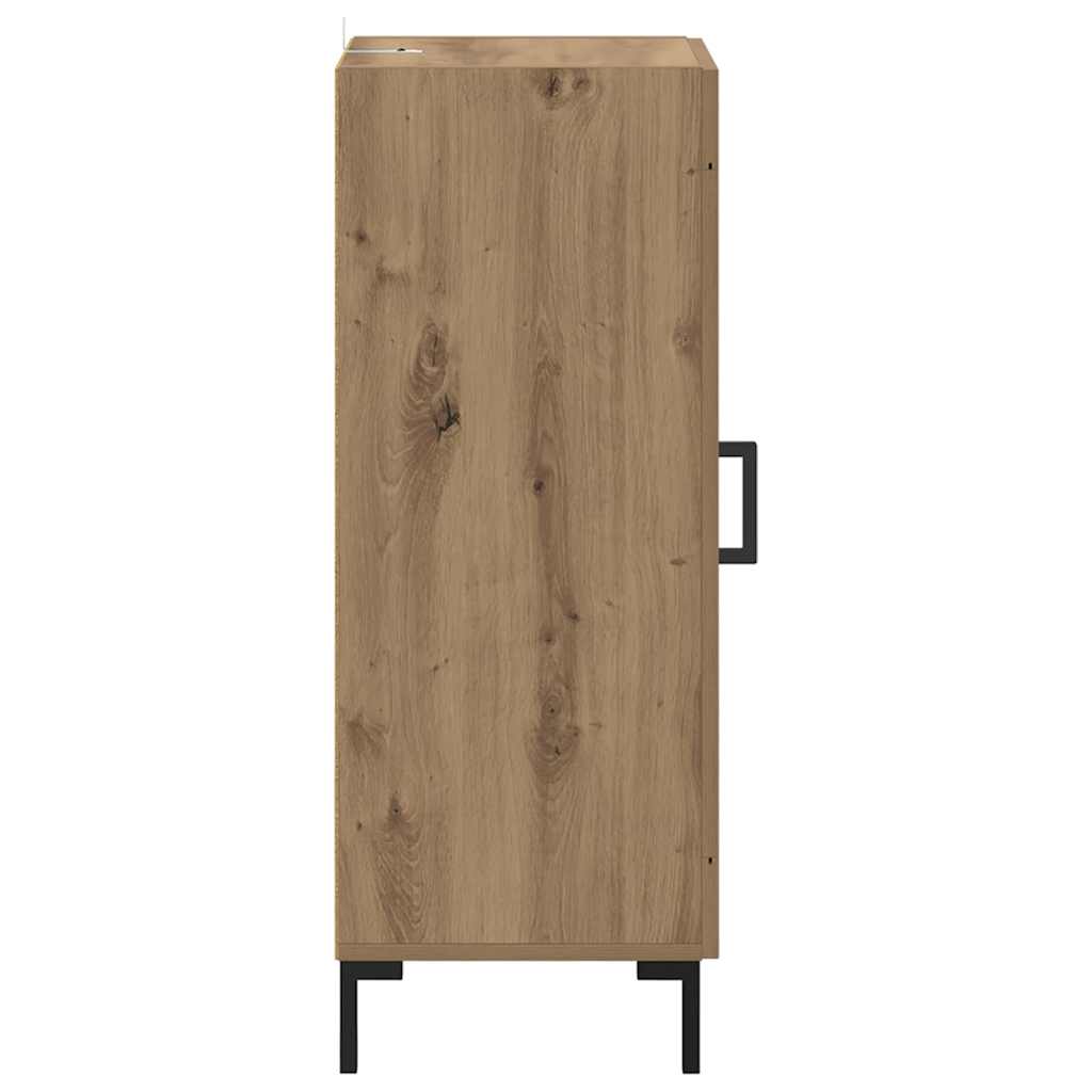 vidaXL Sideboard Olden Artisan-Eiche 34,5 x 34 x 90 cm
