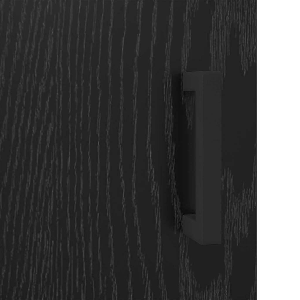 vidaXL Sideboard Olden Schwarz Eichen-Optik 34,5 x 34 x 90 cm