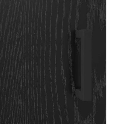 vidaXL Sideboard Olden Schwarz Eichen-Optik 34,5 x 34 x 90 cm
