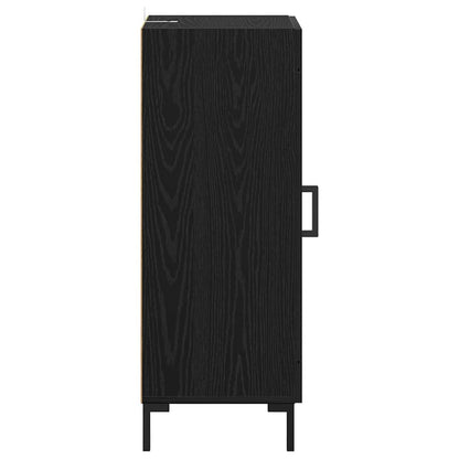 vidaXL Sideboard Olden Schwarz Eichen-Optik 34,5 x 34 x 90 cm