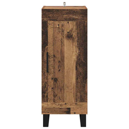 vidaXL Sideboard Altholz 34,5 x 34 x 90 cm Verbundholz und Eisen