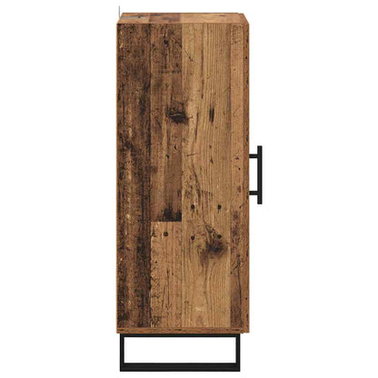 vidaXL Sideboard Altholz 34,5 x 34 x 90 cm Verbundholz und Eisen