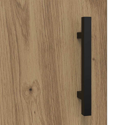 vidaXL Sideboard Artisan-Eiche 34,5 x 34 x 90 cm Verbundholz und Eisen