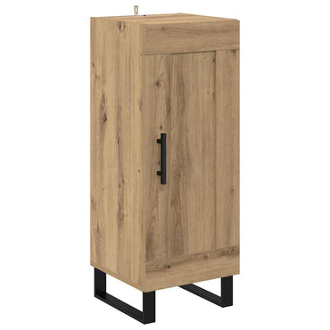 vidaXL Sideboard Artisan-Eiche 34,5 x 34 x 90 cm Verbundholz und Eisen