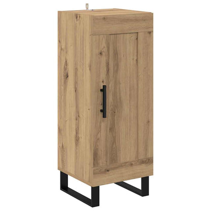 vidaXL Sideboard Artisan-Eiche 34,5 x 34 x 90 cm Verbundholz und Eisen