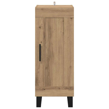 vidaXL Sideboard Artisan-Eiche 34,5 x 34 x 90 cm Verbundholz und Eisen