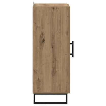 vidaXL Sideboard Artisan-Eiche 34,5 x 34 x 90 cm Verbundholz und Eisen