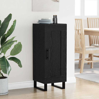 vidaXL Sideboard Schwarz Eichen-Optik 34,5 x 34 x 90 cm
