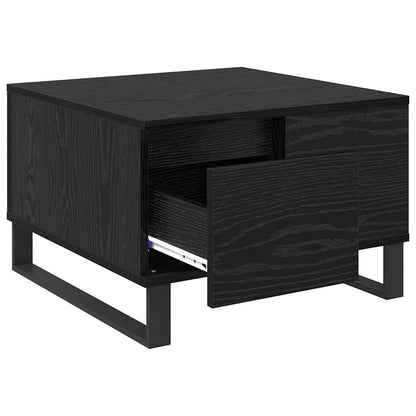 vidaXL Couchtisch Schwarz Eichen-Optik 55 x 55 x 36,5 cm Holzwerkstoff