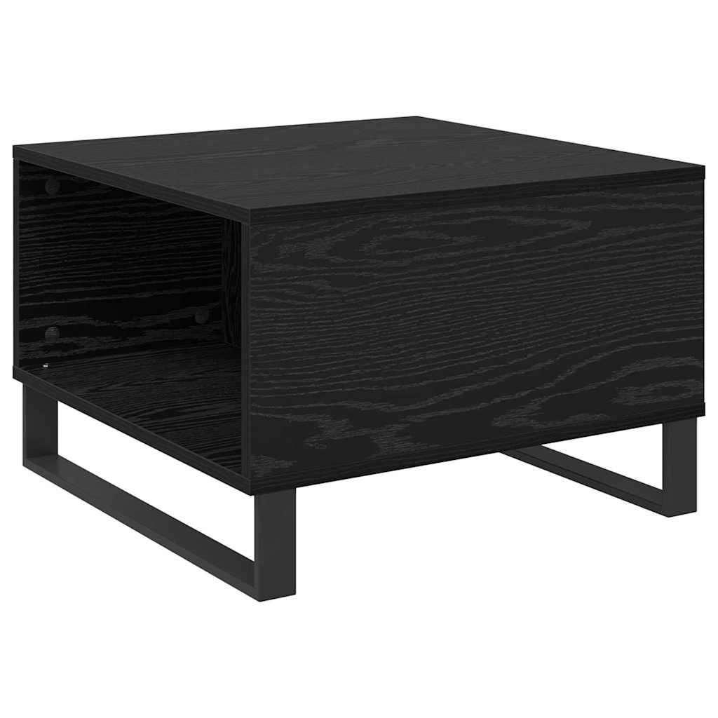 vidaXL Couchtisch Schwarz Eichen-Optik 55 x 55 x 36,5 cm Holzwerkstoff