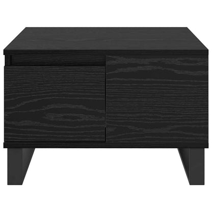 vidaXL Couchtisch Schwarz Eichen-Optik 55 x 55 x 36,5 cm Holzwerkstoff