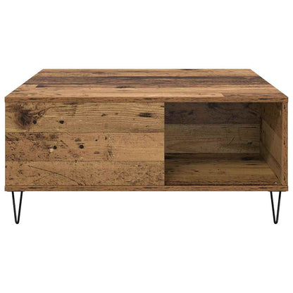 vidaXL Couchtisch Altholz 80 x 80 x 36,5 cm Holzwerkstoff