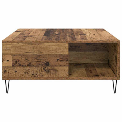 vidaXL Couchtisch Altholz 80 x 80 x 36,5 cm Holzwerkstoff