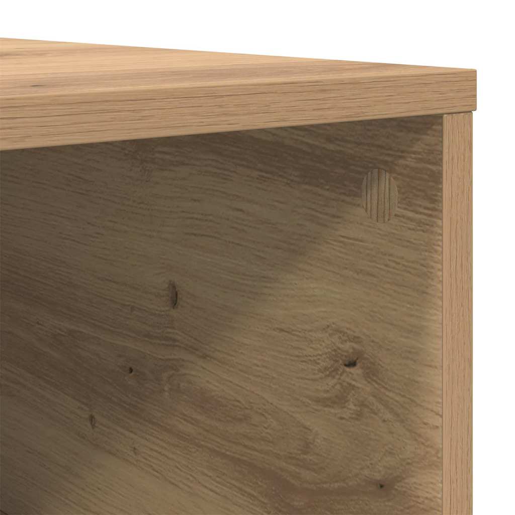 vidaXL Couchtisch Artisan-Eiche 80 x 80 x 36,5 cm Holzwerkstoff
