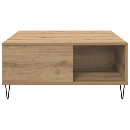vidaXL Couchtisch Artisan-Eiche 80 x 80 x 36,5 cm Holzwerkstoff
