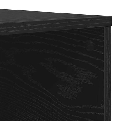 vidaXL Couchtisch Schwarz Eichen-Optik 80 x 80 x 36,5 cm Holzwerkstoff