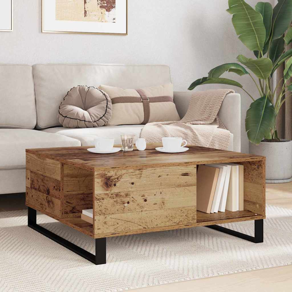 Couchtisch Altholz 80 x 80 x 36,5 cm Holzwerkstoff